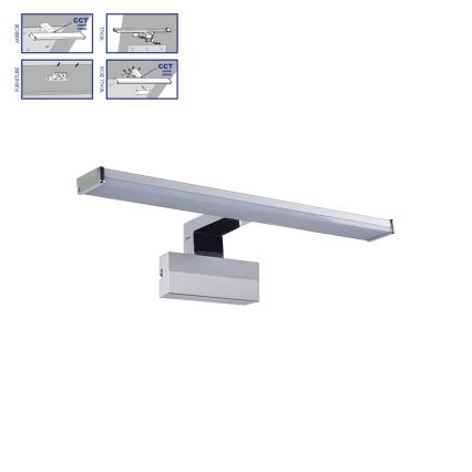 Prezent 70226  - LED spejllampe til badeværelse TREMOLO PLUS LED/8W/230V IP44 3000/4000K 40 cm
