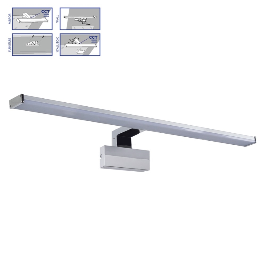 Prezent 70228 - LED spejllampe til badeværelse TREMOLO PLUS LED/12W/230V IP44 3000/4000K 78 cm