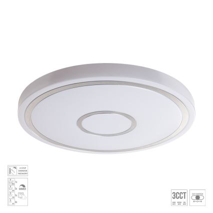 Prezent 71341 - LED dæmpbar loftlampe MOZAN LED/30W/230V 3000/4000/6500K pr. 38 cm hvid