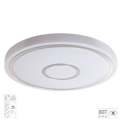 Prezent 71342 - Dæmpbar LED-loftlampe MOZAN LED/40W/230V 3000/4000/6500K Ø 48 cm hvid