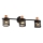 Prezent 75469 - Vægspot ANTARES 3xE14/40W/230V sort/kobber