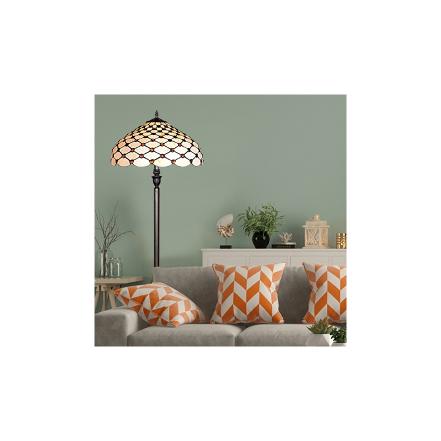 Prezent 76 - Gulvlampe TIFFANY 2xE27/60W