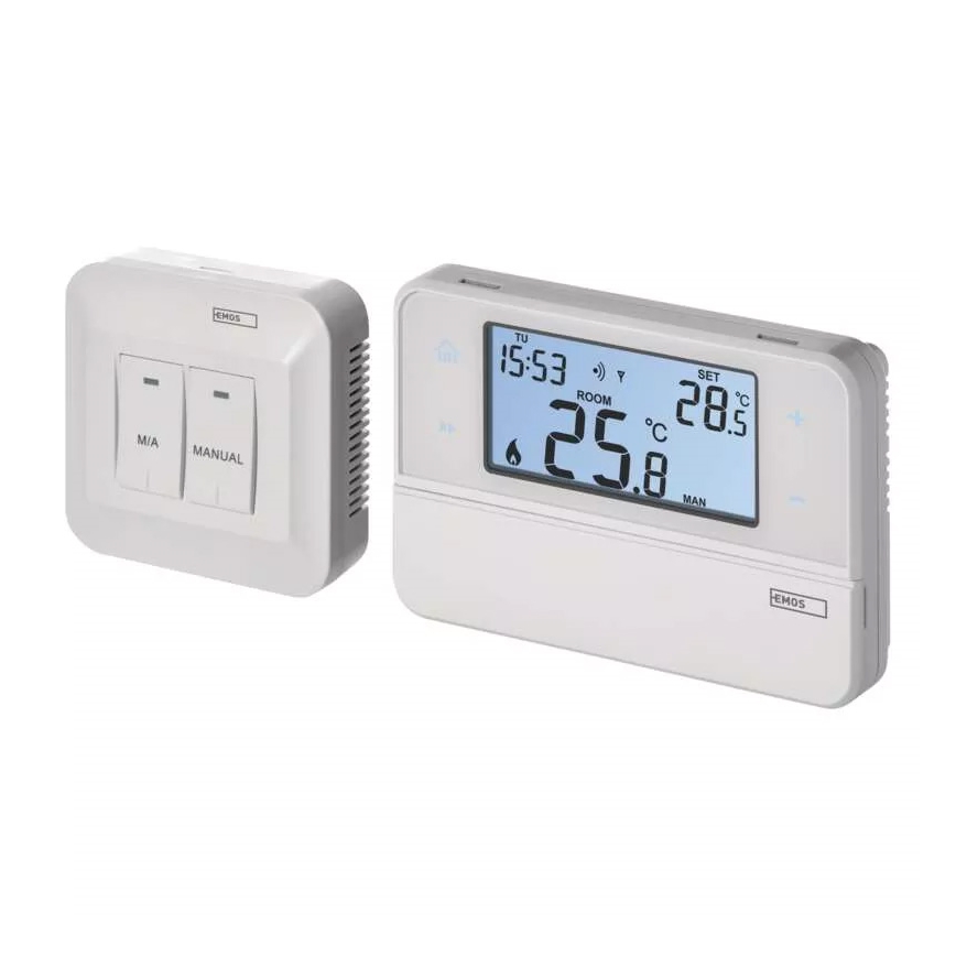 Programmerbar termostat 230V + 2xAA