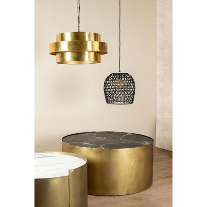 PTMD - Lysekrone på kæde ZANTH 1xE27/40W/230V Ø 52 cm i guld