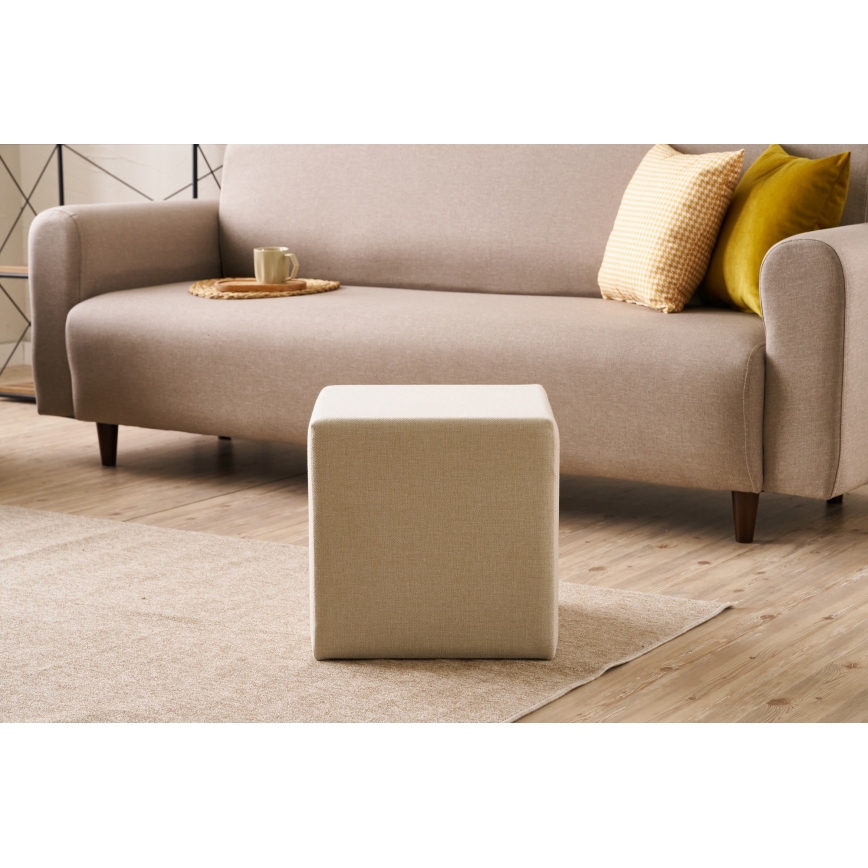 Puf CUBI 40x40 cm beige