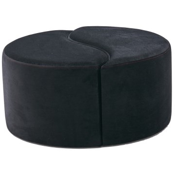 Puf JING Ø 80 cm, antracit