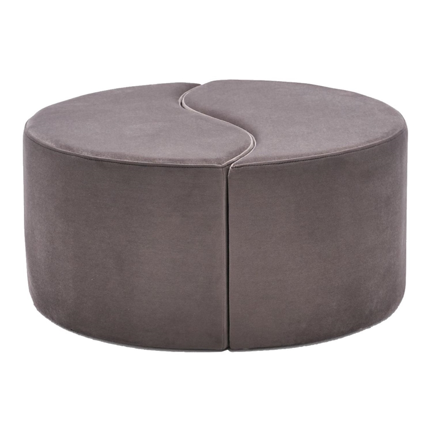 Puf JING Ø 80 cm, brun