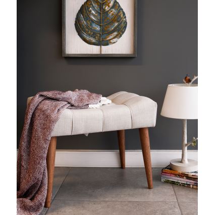 Puf LUMI 40x58 cm cremefarvet
