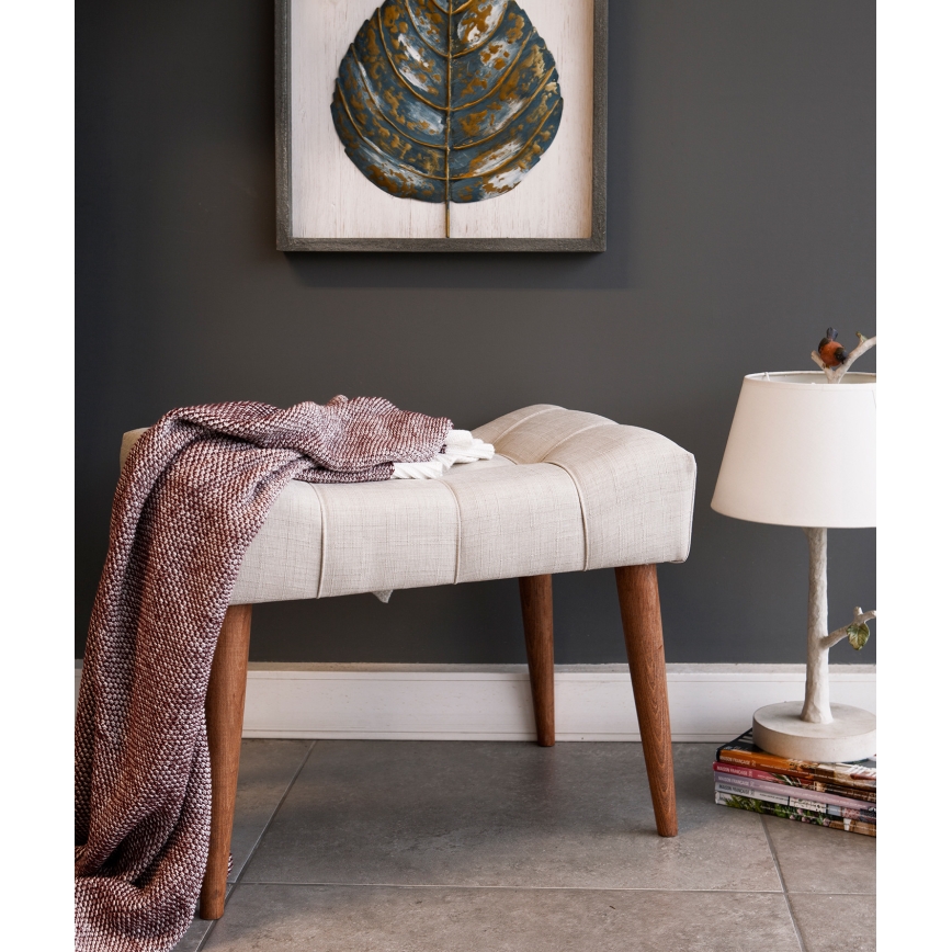 Puf LUMI 40x58 cm cremefarvet