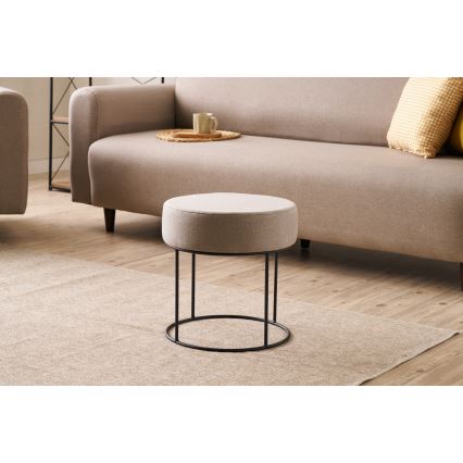 Puf RELO Ø 40 cm beige