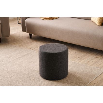 Puf RONDO Ø 40 cm grå