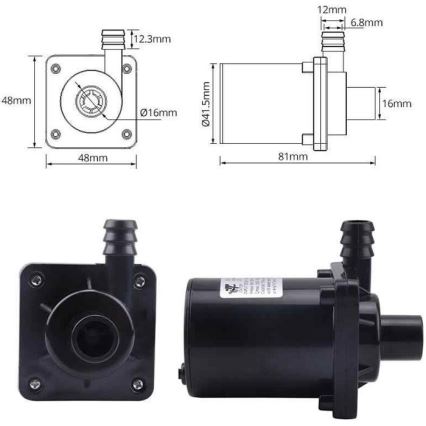 Pumpe 6-12V 700 l/t