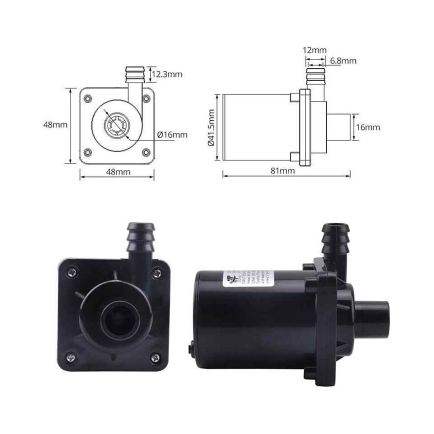 Pumpe 6-12V 700 l/t