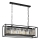 PUNE Krom lampe 4xE27/40W/230V sort