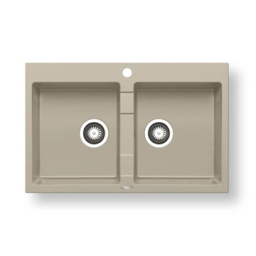 Pyramis 70053101 - Køkkenvask SPARTA 78x50 cm granit/beige