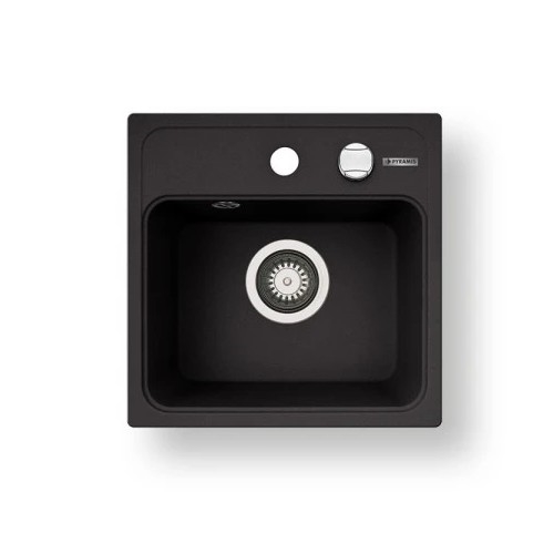 Pyramis 70168201 - Køkkenvask CAMEA MINI 40x40 cm granit/sort