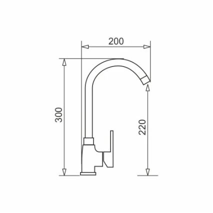 Pyramis 90918601 - Køkkenarmatur BELLO hvid