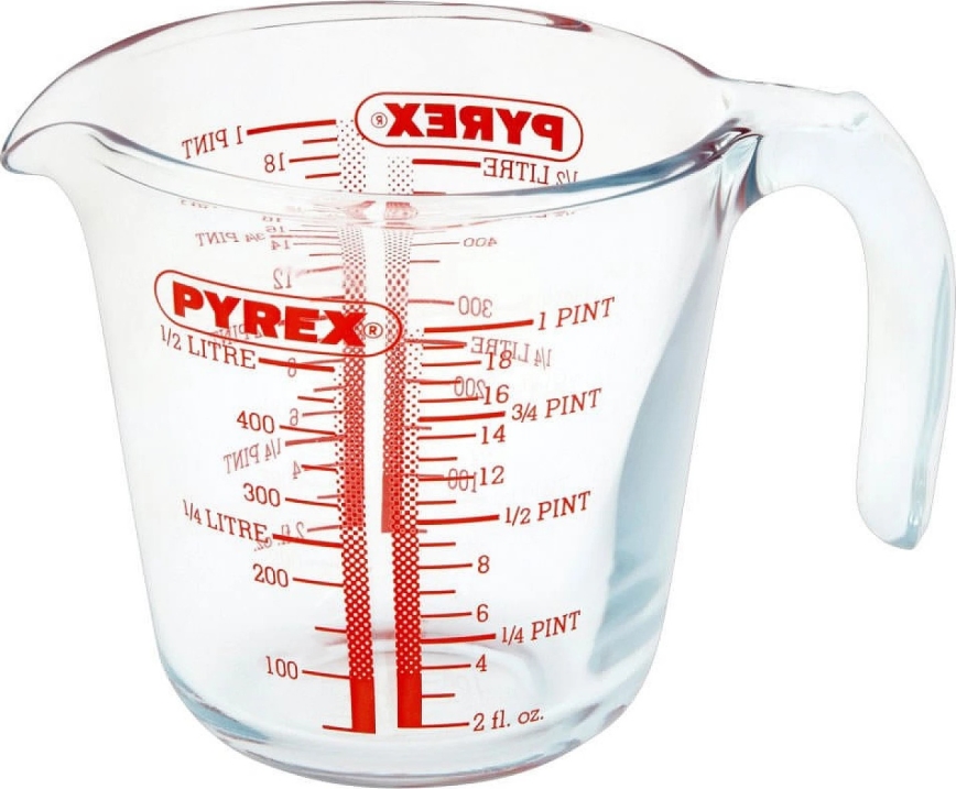 PYREX målebæger i glas 0,5 l