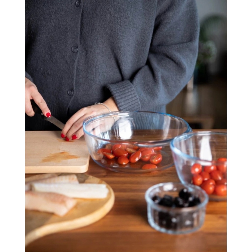 PYREX ovnfast fad med låg, 3 l