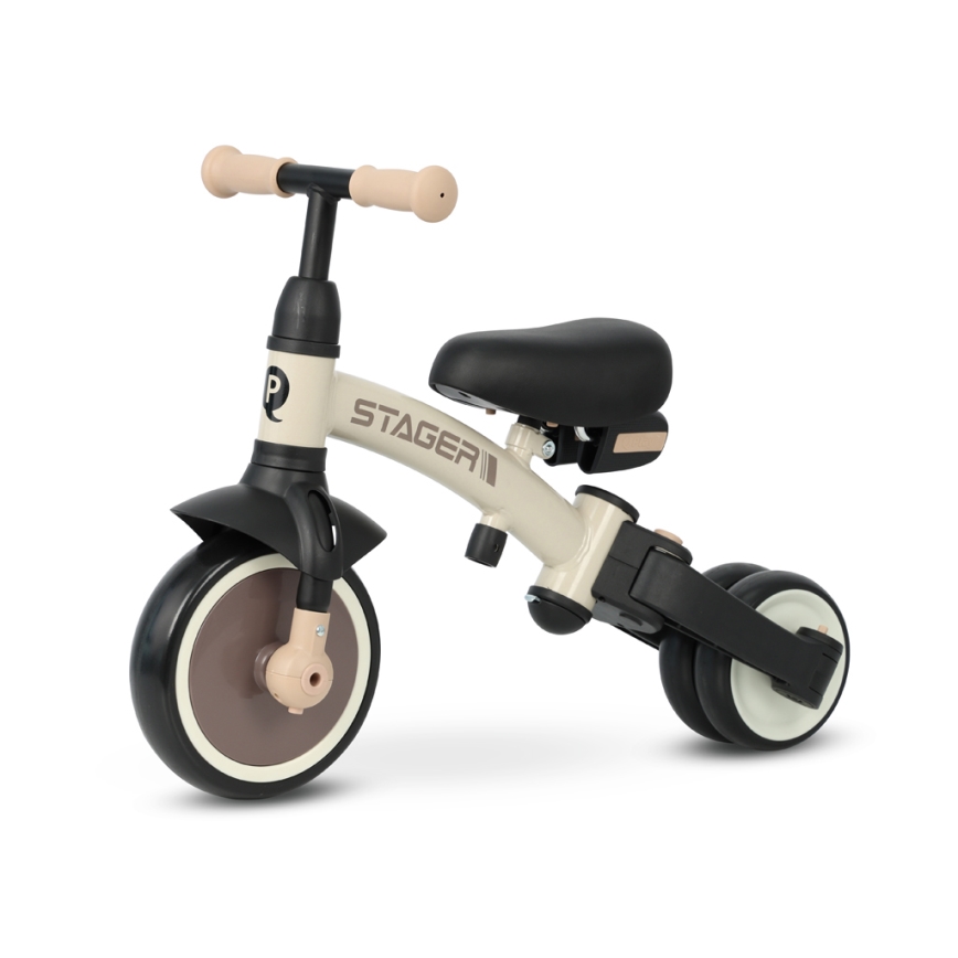 QPlay - 3-i-1 børnetrehjuler STAGER beige