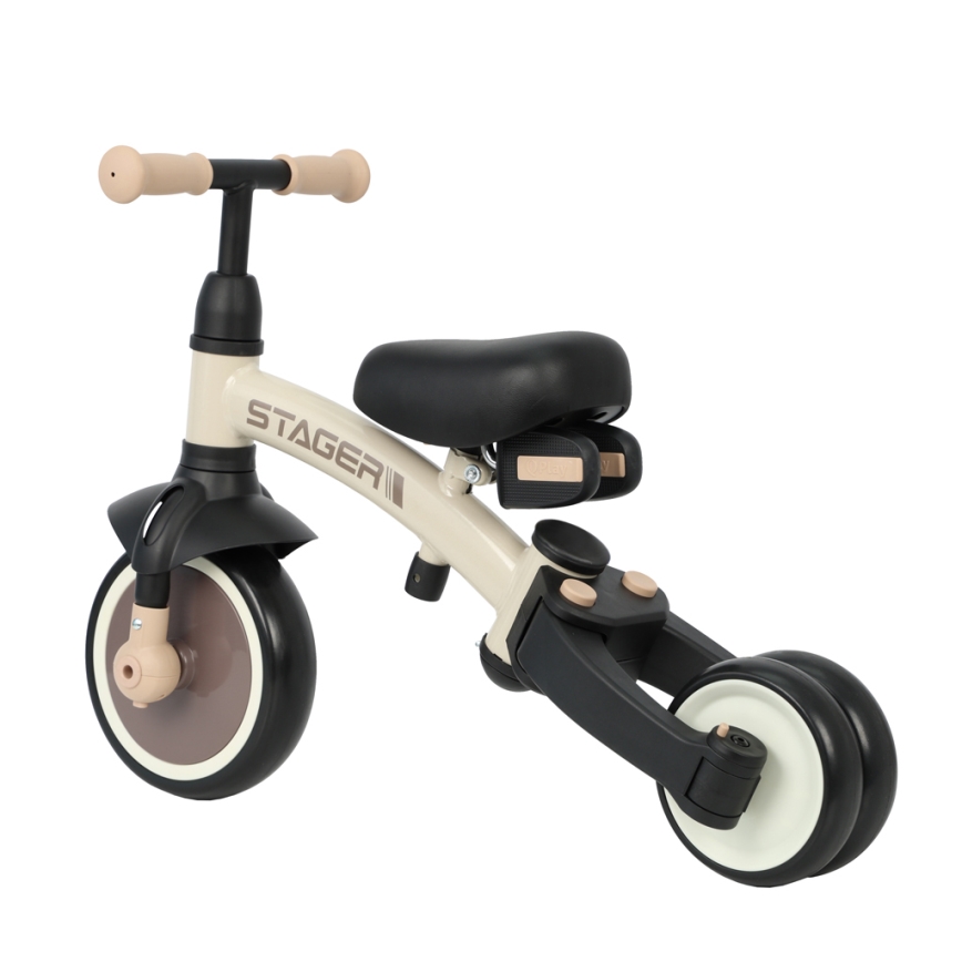 QPlay - 3-i-1 børnetrehjuler STAGER beige