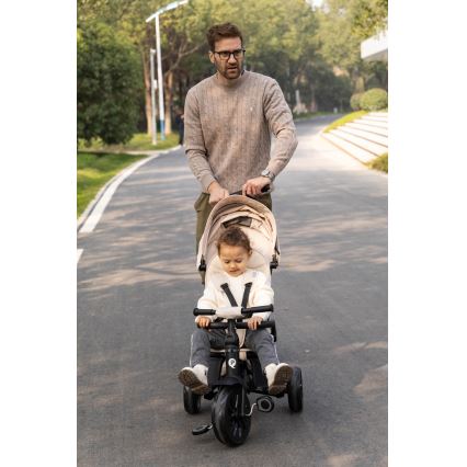 QPlay - 5-i-1 børnetrehjul NOVA MAX beige