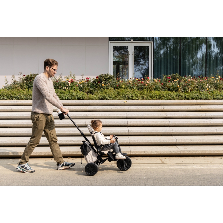 QPlay - 5-i-1 børnetrehjul NOVA MAX, sort