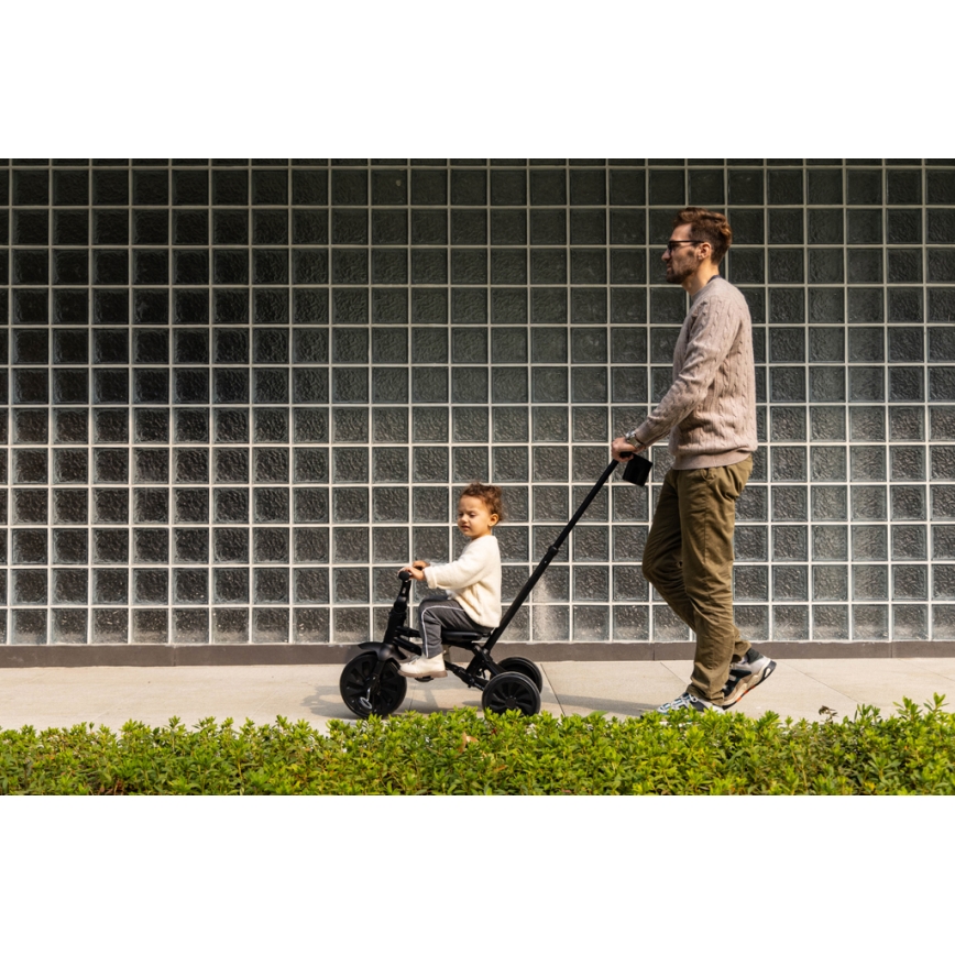 QPlay - 5-i-1 børnetrehjul NOVA MAX, sort