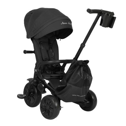 QPlay - 5-i-1 børnetrehjul NOVA MAX, sort
