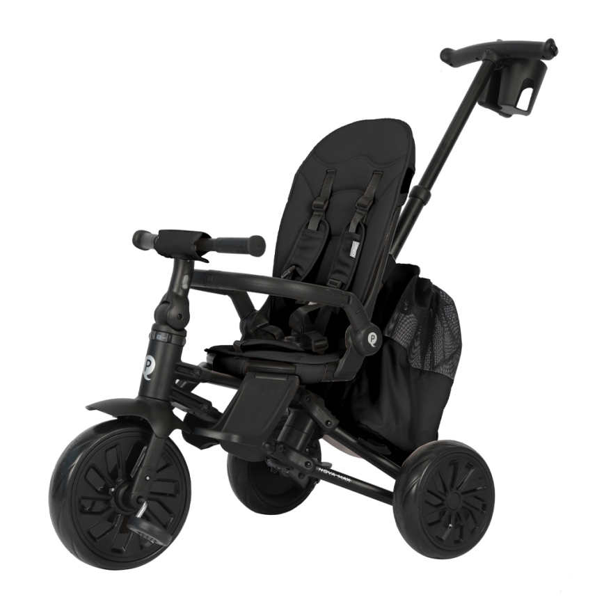 QPlay - 5-i-1 børnetrehjul NOVA MAX, sort