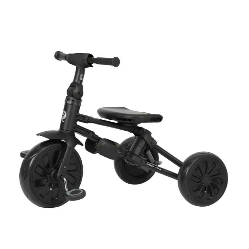 QPlay - 5-i-1 børnetrehjul NOVA MAX, sort