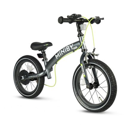 QPlay - Børnecykel 14 MINIBY 3-i-1 grå