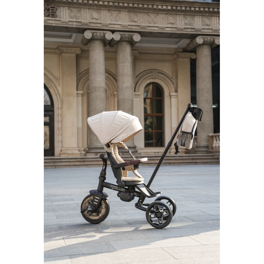 QPlay - Børnetrehjuler 8-i-1 COMFO MAX beige