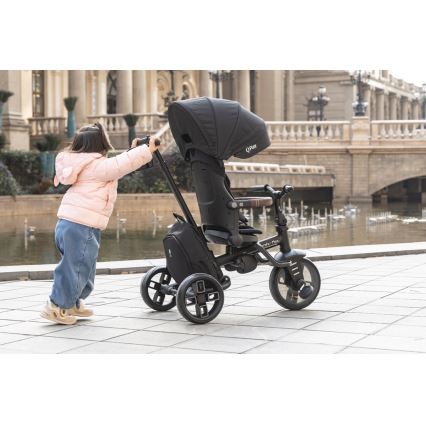 QPlay - Børnetrehjuler 8-i-1 COMFO MAX sort