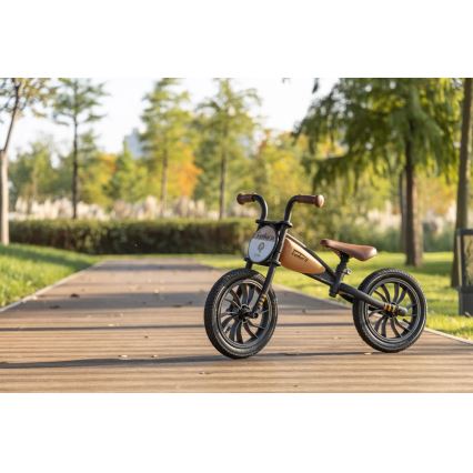 QPlay - Løbecykel FEDURO sort/beige
