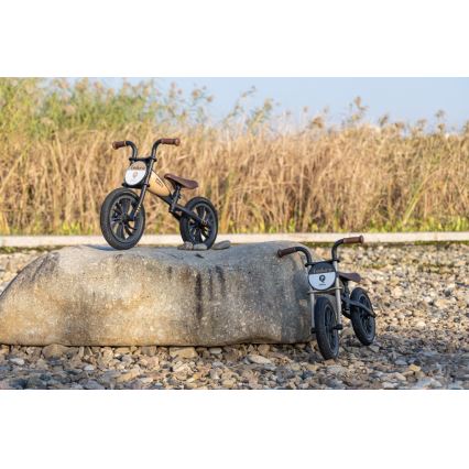 QPlay - Løbecykel FEDURO sort/guldfarvet