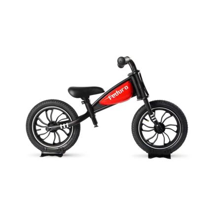 QPlay - Løbecykel FEDURO sort/rød