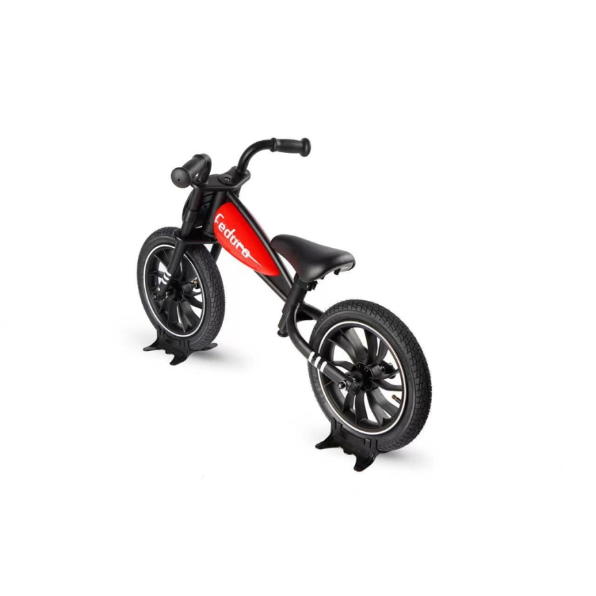 QPlay - Løbecykel FEDURO sort/rød
