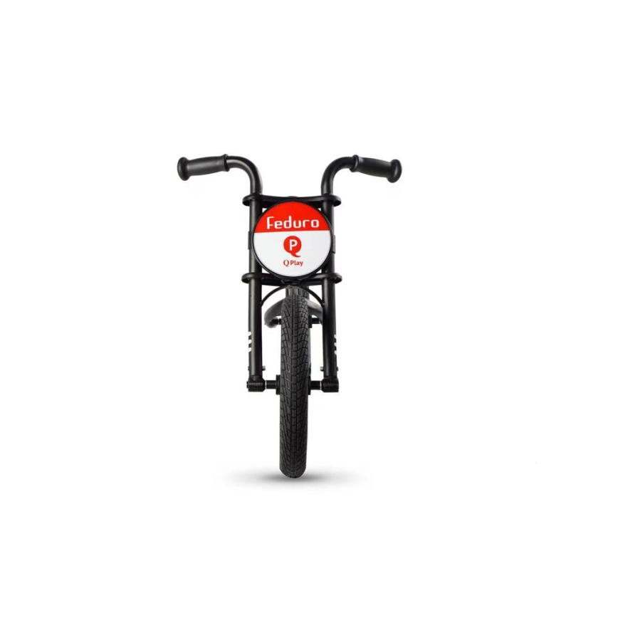 QPlay - Løbecykel FEDURO sort/rød