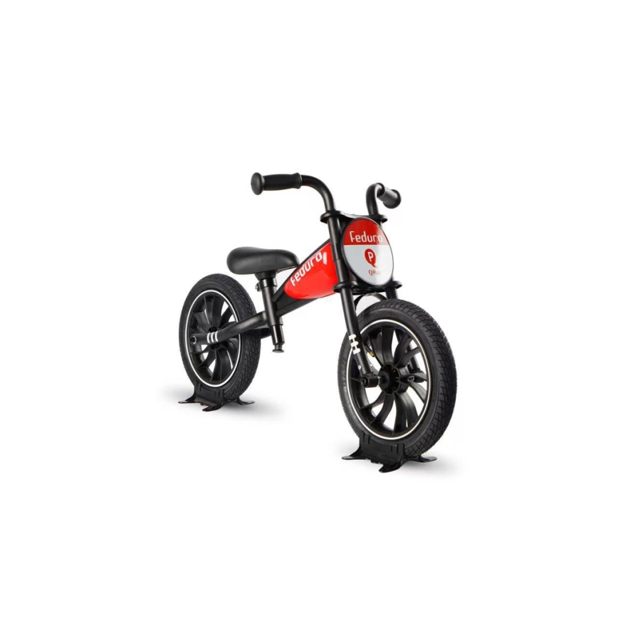 QPlay - Løbecykel FEDURO sort/rød