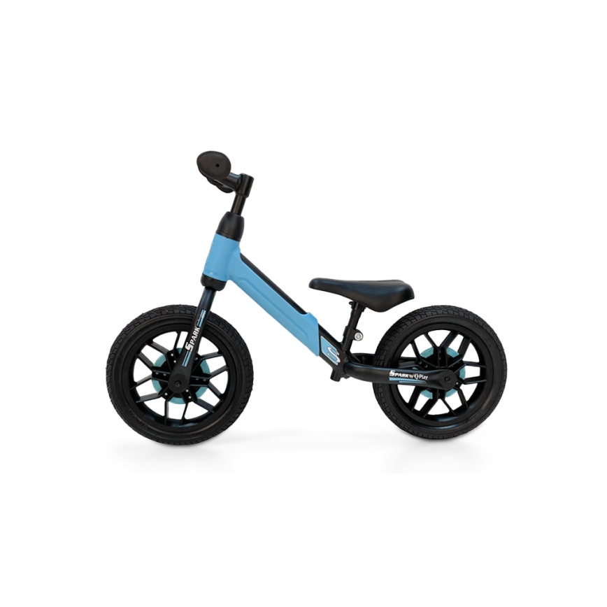 QPlay - Løbecykel med LED-lys på hjul SPARK blå