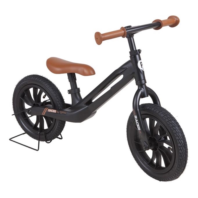 QPlay - Løbecykel RACER AIR sort/brun
