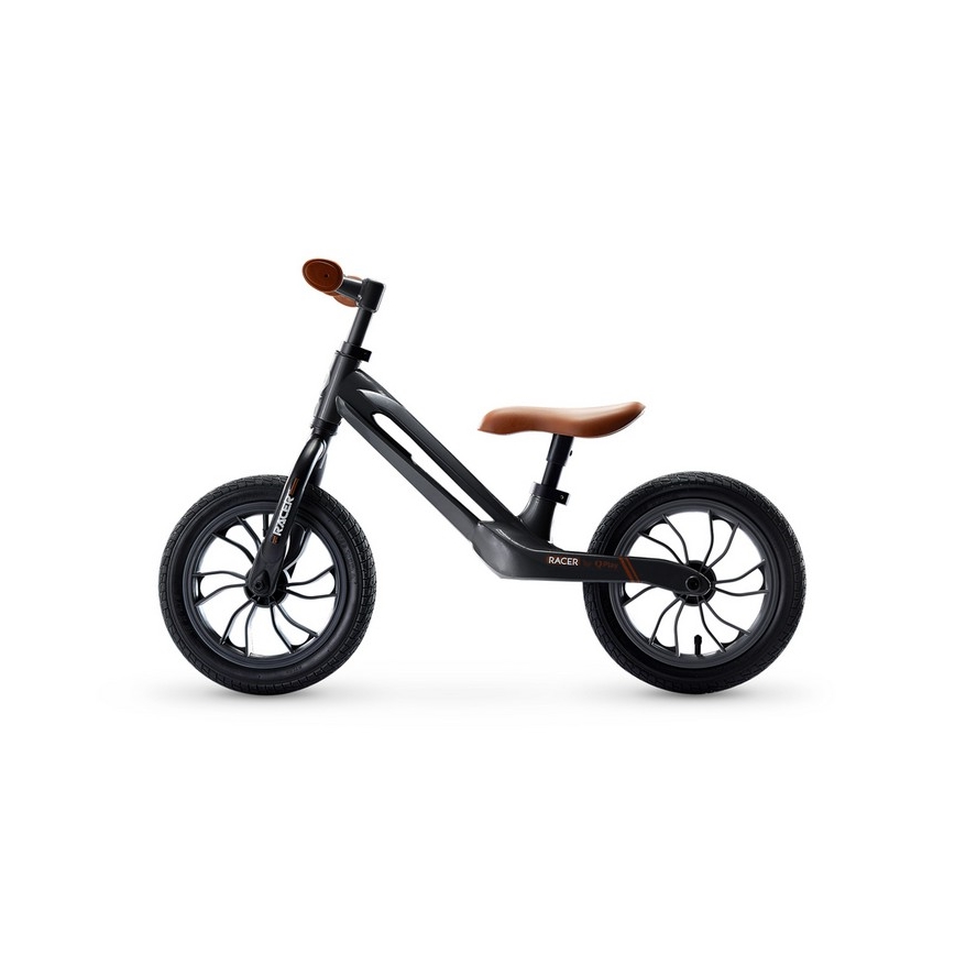 QPlay - Løbecykel RACER AIR sort/brun