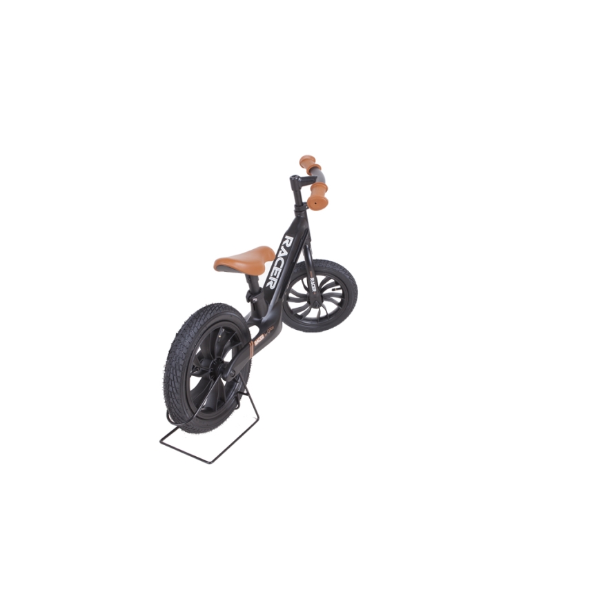 QPlay - Løbecykel RACER AIR sort/brun