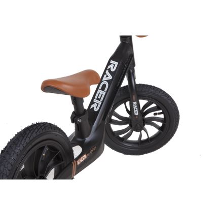 QPlay - Løbecykel RACER AIR sort/brun