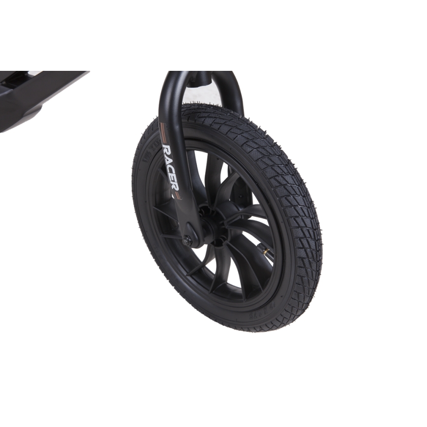 QPlay - Løbecykel RACER AIR sort/brun