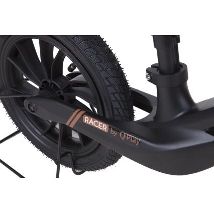 QPlay - Løbecykel RACER AIR sort/brun