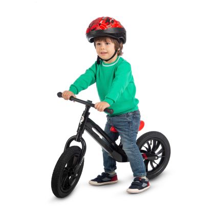 QPlay - Løbecykel RACER AIR sort/rød