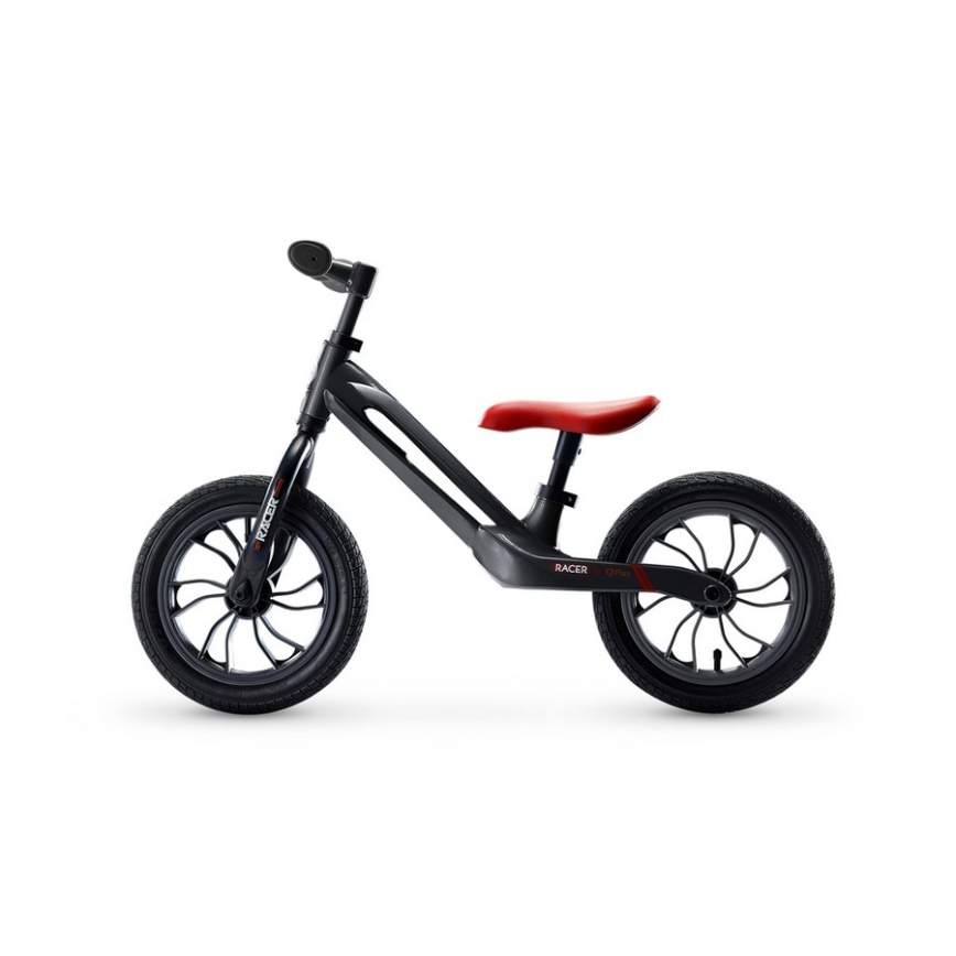 QPlay - Løbecykel RACER AIR sort/rød