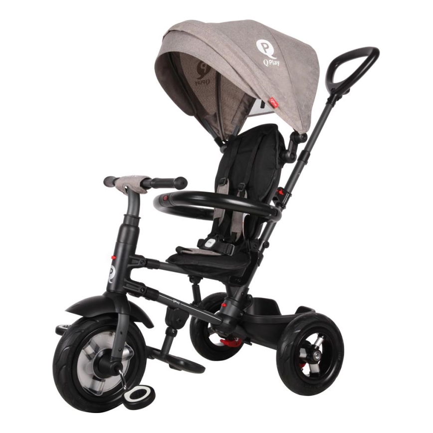 QPlay - Trehjulet cykel 3-i-1 RITO AIR grå